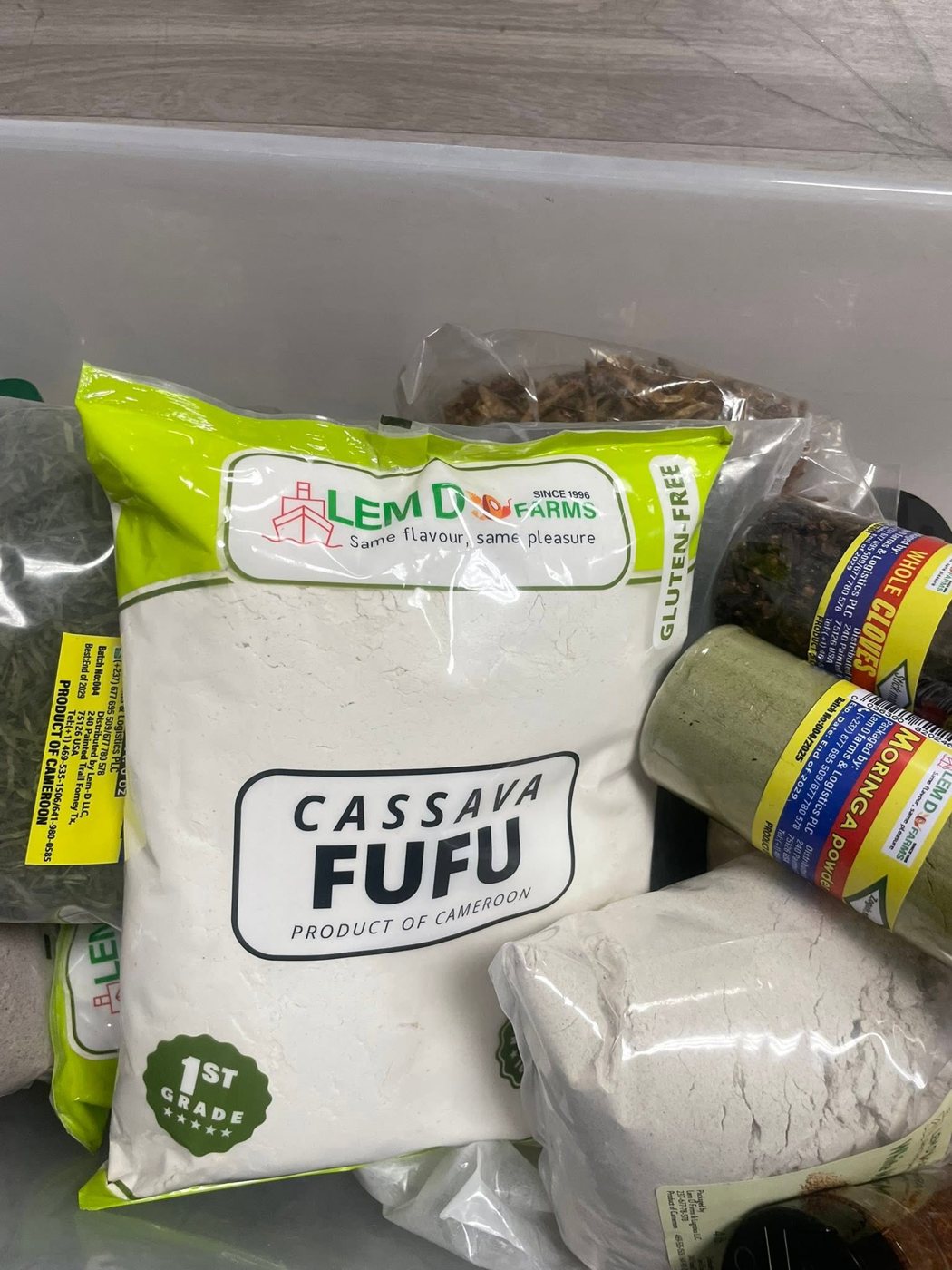 Cassava Fufu available at Mama Fido African Market in Tucson
