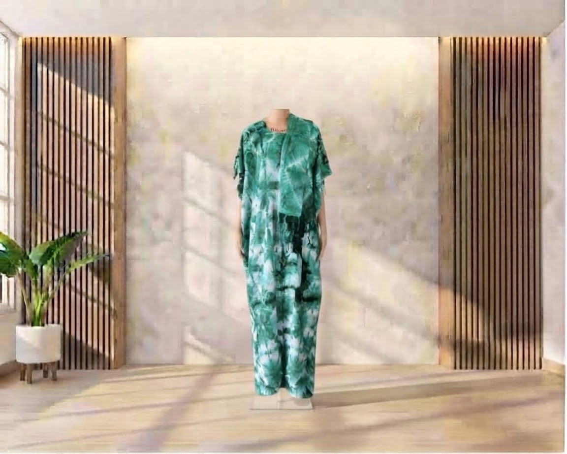 Backless Tie Dye One Size Fit All Dress design 7