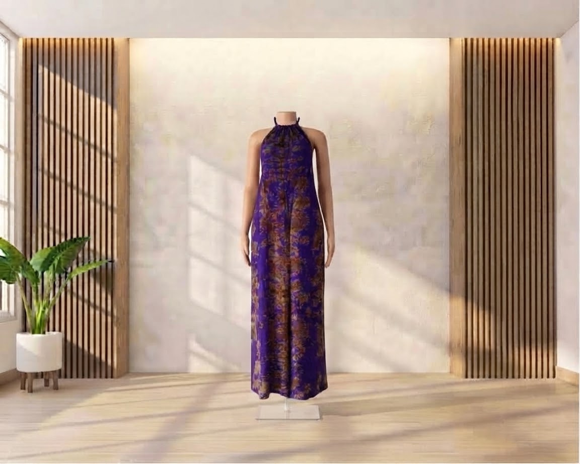 Tie Dye loose-fitting Two-Piece Kaftan Dera Dress design 3