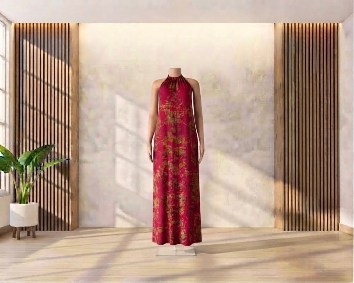 Tie Dye loose-fitting Two-Piece Kaftan Dera Dress design 9