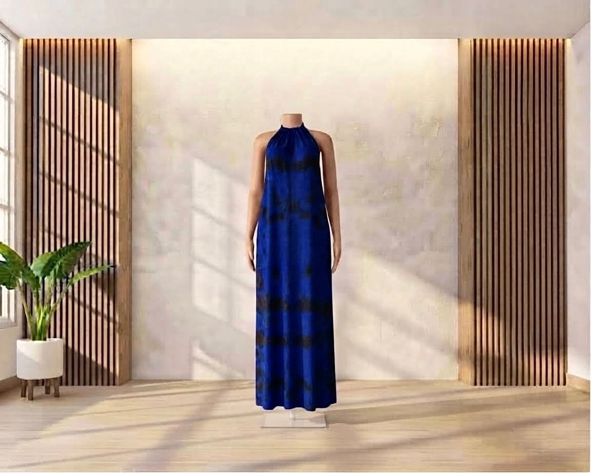 Tie Dye loose-fitting Two-Piece Kaftan Dera Dress design 10